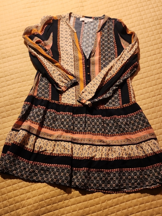 LOFT Dresses & Skirts - LOFT Ann Taylor Floulard TIered Swing Boho Style Dress